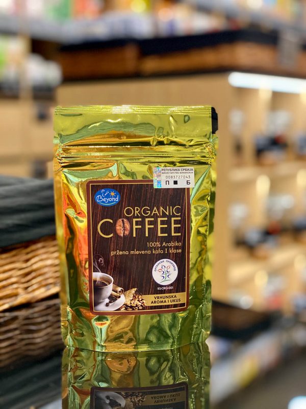 100% pržena organska mlevena kafa